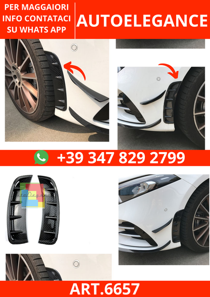 6657⭐PRESE D'ARIA SPOILER ANTERIORE CARBONIO LOOK per Mercedes W177 Classe A⭐