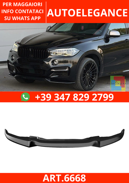 🔥ART.6668 SPOILER ANTERIORE ADATTO PER BMW X6 F16 M 2014–2019🔥