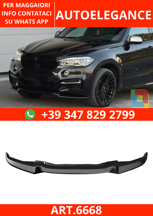 🔥ART.6668 SPOILER ANTERIORE ADATTO PER BMW X6 F16 M 2014–2019🔥