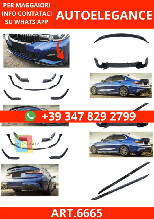6665⭐PACCHETTO AERO ADATTO PER BMW SERIE 3 G20 BERLINA⭐