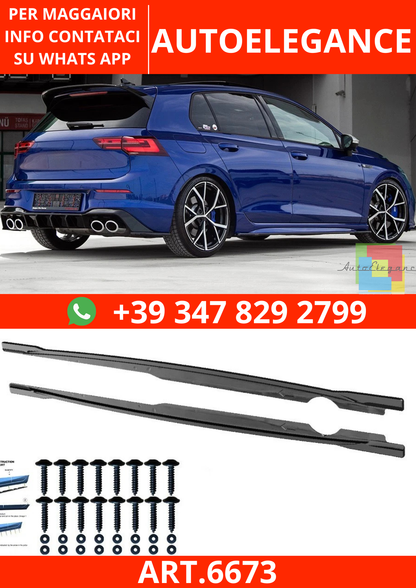 🔥ART.6673 MINIGONNE LATERALI COMPATIBILI CON VW GOLF R MK8 DAL 2020🔥