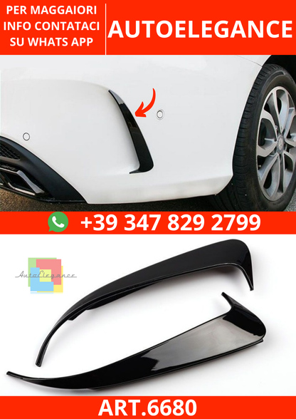 6680🔥AERO FLAPS NERI Anteriore adatto per Mercedes W177 Classe A🔥