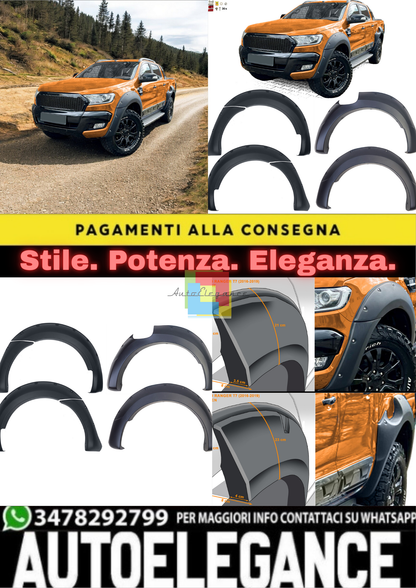 ❄️Set di estensioni per passaruota da 9" per Ford Ranger T7 16-19 2.2 3.2❄️