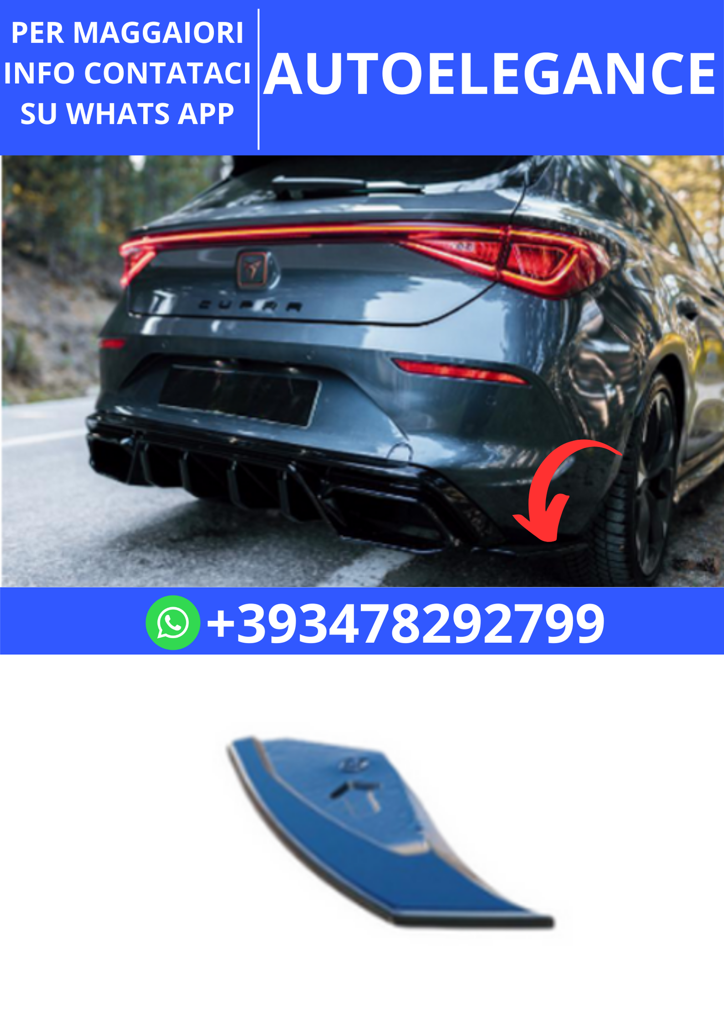 💫ART.2377 FLAP CUPRA LEON MK1 2020-2024💫