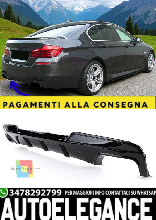 💫Diffusore Posteriore + Terminali di Scarico 550 – Adatto per BMW Serie 5 F10💫