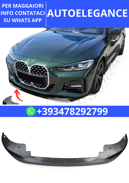 💫Spoiler Lip Performance Black Gloss adatto per BMW Serie 4 G22 G23 G26 da 20💫