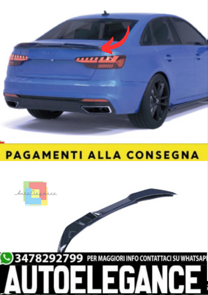 💫Spoiler Posteriore per Audi A4 B9 Avant / S-Line / S4 (2015–2024)💫