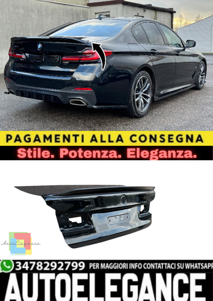 🔥Set Spoiler Laterali Posteriori in ABS Nero Lucido per BMW Serie 5 G30 🔥