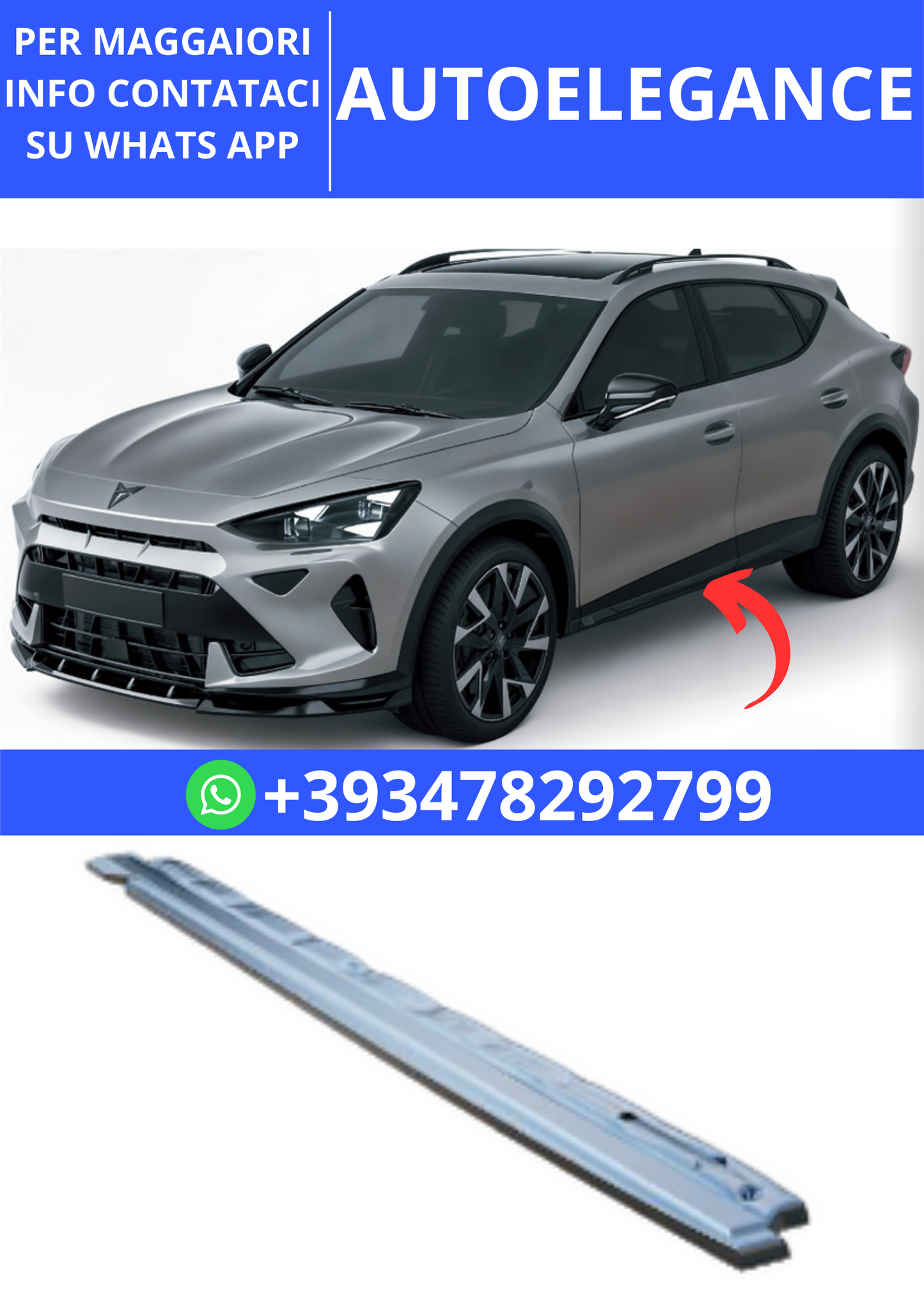 💫ART.2390 SOTTO MINIGONNE CUPRA FORMENTOR MK1 FACELIFT 2024💫