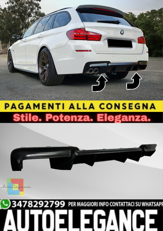 🔥Diffusore Posteriore in ABS per BMW Serie 5 F10/F11 (2010–2017)🔥