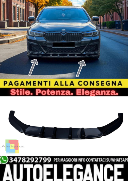 🔥Splitter Anteriore in ABS Nero Lucido per BMW Serie 5 G30 (2017–2023)🔥