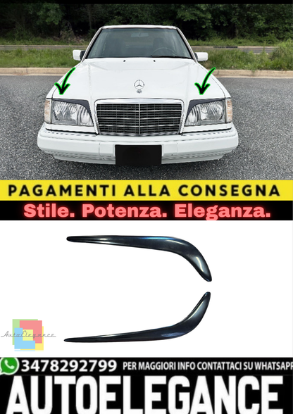 🔥Sopracciglia Fari in ABS per Mercedes-Benz W124 (1984–1995)🔥