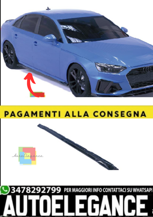 💫Minigonne Laterali (2 Pezzi) per Audi A4 B9 S-Line / S4 / Competition 💫