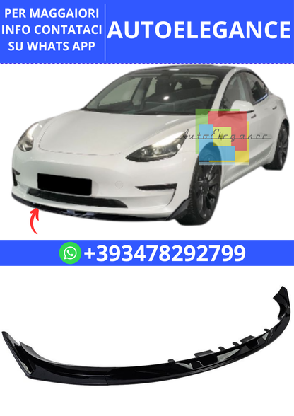 💫Spliter anteriore Performance Lip adatto per Tesla Model 3 dal 2018💫