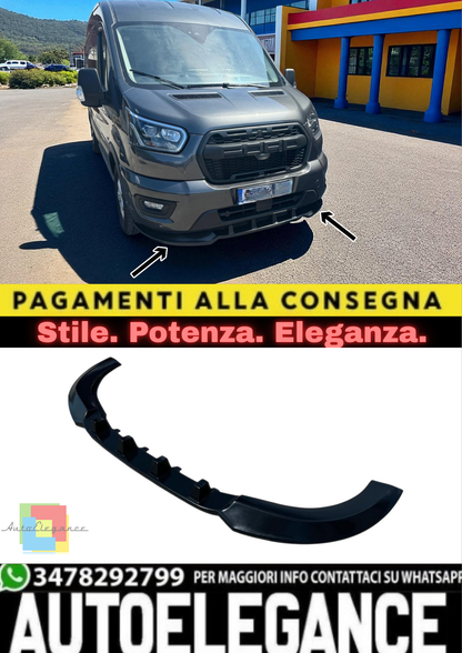 🔥Splitter Anteriore Inferiore in ABS per Ford Transit (2019–oggi)🔥