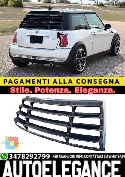 🔥Louver Posteriore in ABS Nero Lucido per MINI R50 / R53 / R56 / F55 / F56🔥