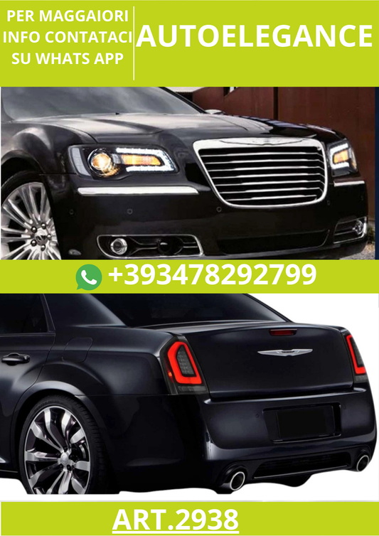 ⭐ART.2938 Kit Fari Anteriori a LED + Fanali Posteriori Fumé – Chrysler 300 ⭐