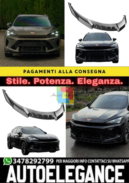 💥FRONT SPLITTER ADATTO PER CUPRA FORMENTOR MK1 FACELIFT 2024+💥