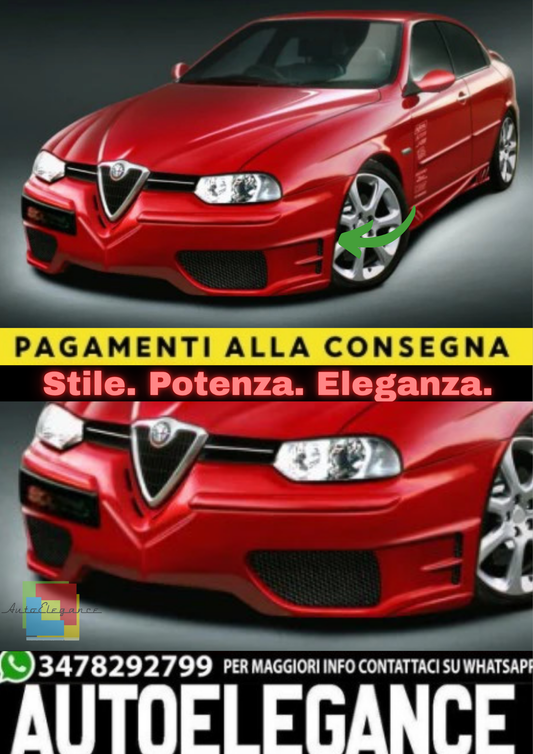 ✨Paraurti Anteriore in ABS per Alfa Romeo 156 (1997–2006)✨
