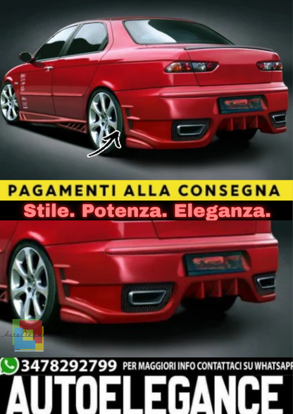 ✨Paraurti Posteriore in ABS per Alfa Romeo 156 Berlina / Sportwagon (1997–2006)✨