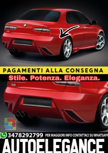 ✨ Paraurti Posteriore adatto per Alfa Romeo 156 (1997–2006)✨