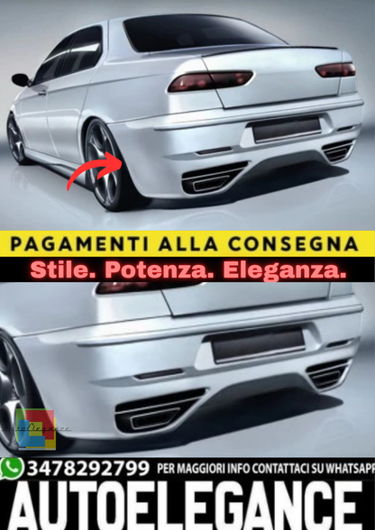 ✨Paraurti Posteriore per Alfa Romeo 156 (1997–2006)✨