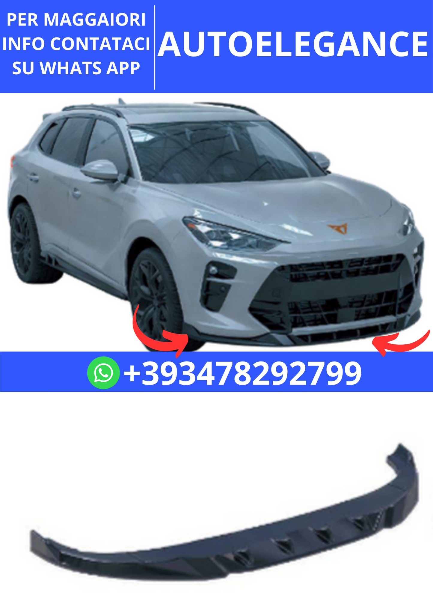 💫ART.2394 SPLITTER CUPRA TERRAMAR 2024+💫