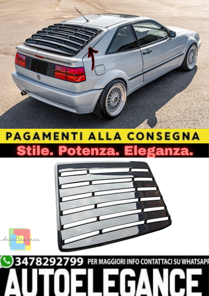🔥Louver Lunotto Posteriore in ABS per Volkswagen Corrado (1988–1995)🔥