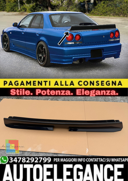 🔥Spoiler Posteriore Ducktail in ABS per Nissan Skyline R34 Sedan (1998–2002)🔥