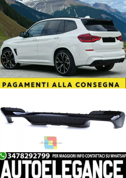 💫 Diffusore Posteriore Sport + Terminali di Scarico -  Adatto per BMW X3 G01💫