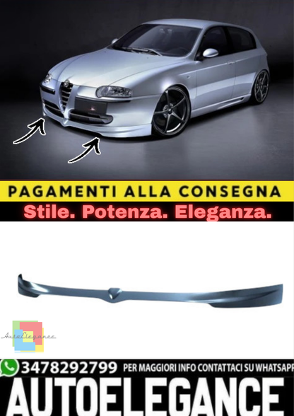 ✨Splitter Anteriore in ABS per Alfa Romeo 147 (2000–2010)✨