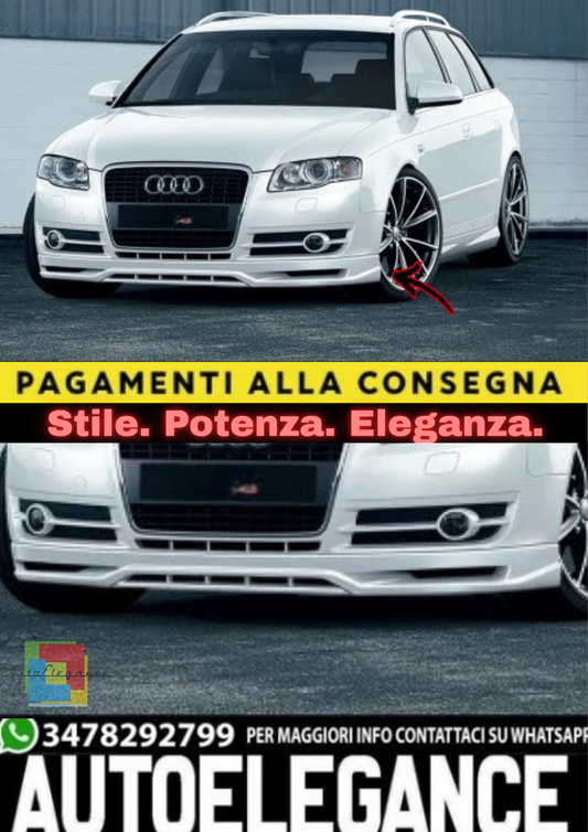 ✨ Splitter Anteriore in ABS per Audi A4 B7 (2004–2008)✨