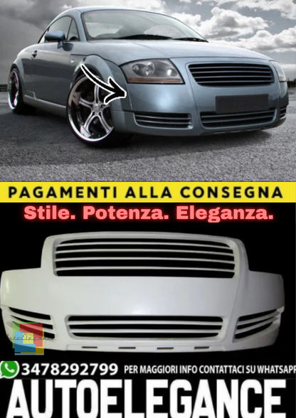 ✨Paraurti Anteriore Completo + Grembiule Inferiore in ABS per Audi TT✨