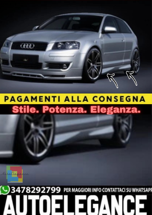 🔥Minigonne Laterali per Audi A3 8P (Sportback)🔥