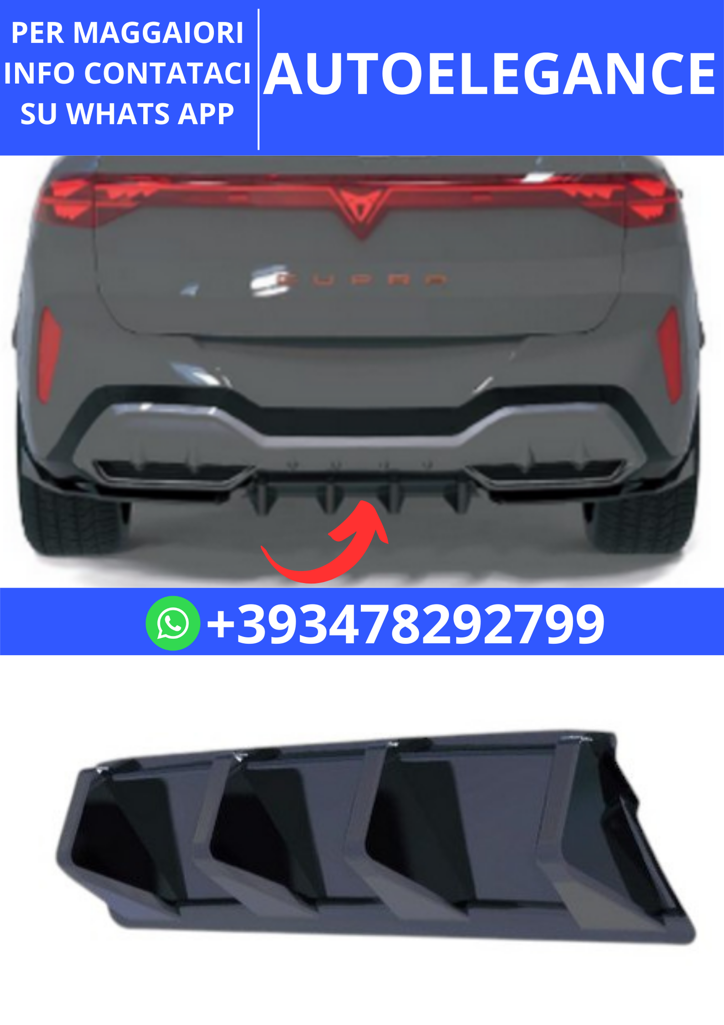 💫ART.2397 DIFFUSORE CUPRA TERRAMAR 2024+💫