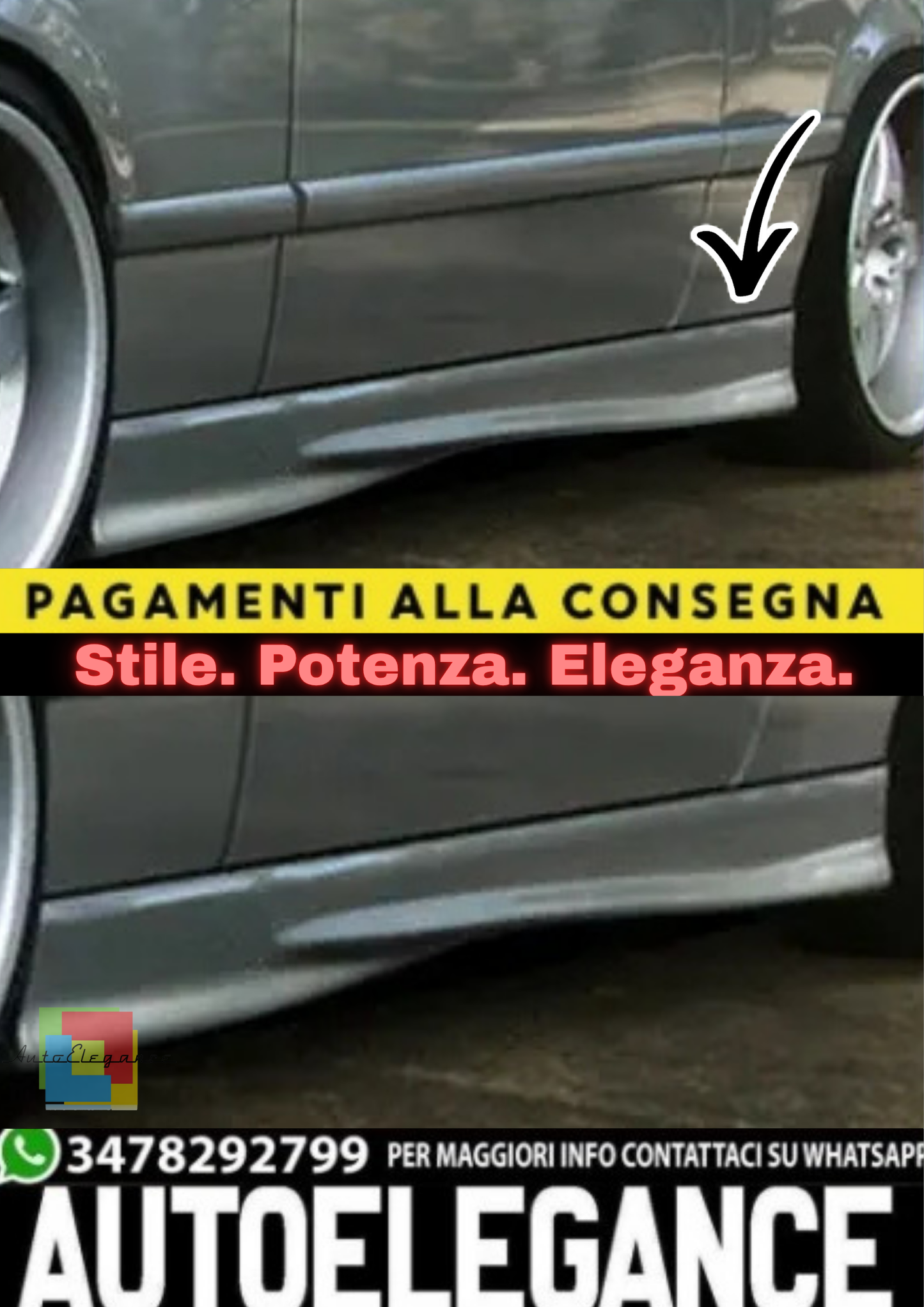 🔥Minigonne Laterali per Audi A3 8L (1996–2003)🔥