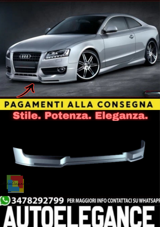 🔥Splitter Anteriore adatto per Audi A5 (Sottoparaurti)🔥