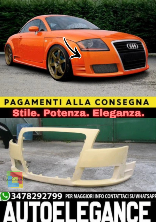 🔥Paraurti Anteriore Sportivo per Audi TT MK2 (8J) 2006–2014🔥