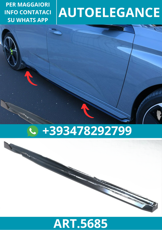 ⭐5685 Minigonne laterali adatte per Peugeot 308 GT Mk3 Hatchback e SW (2021–)⭐