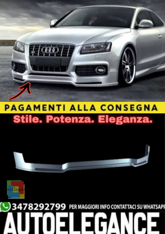 🔥Splitter Anteriore Sottoparaurti per Audi A5 (8T / 8F / 8W)🔥