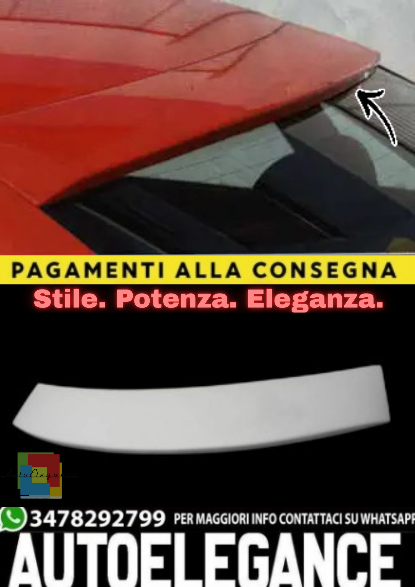 🔥Spoiler Finestrini Laterali per Audi A4 B5 (8D) 1994–2001🔥