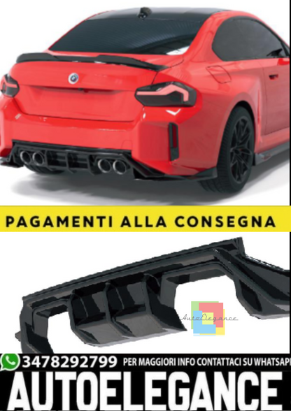 💫Diffusore Posteriore per BMW M2 G87 (2023+) – Finitura Nero Lucido💫