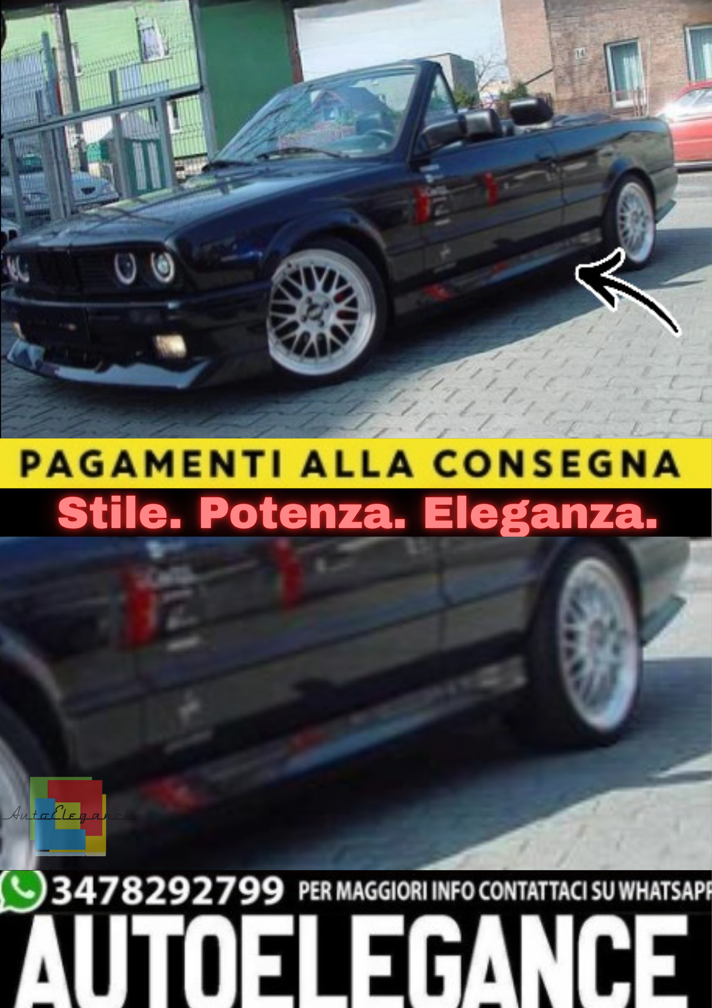 🔥Minigonne Laterali per BMW Serie 3 E30🔥
