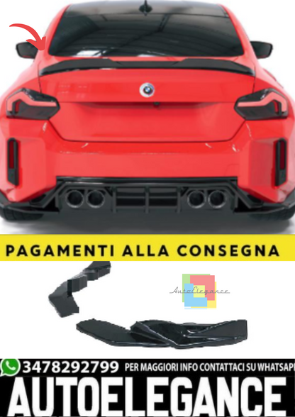 💫Splitter Posteriori Laterali per BMW M2 G87 (2023+) – Nero Lucido💫