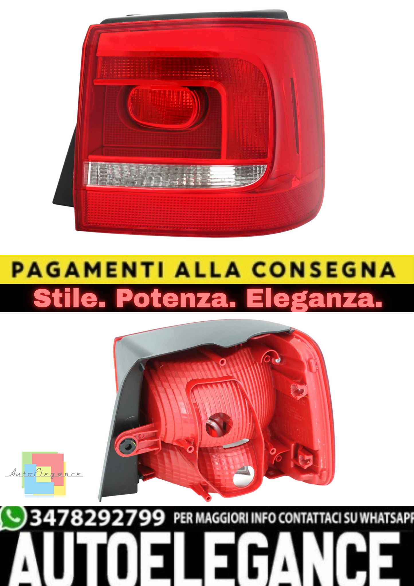 💫Fanale Posteriore Destro Esterno per VW Touran 1 1T3 (2010–2015)💫