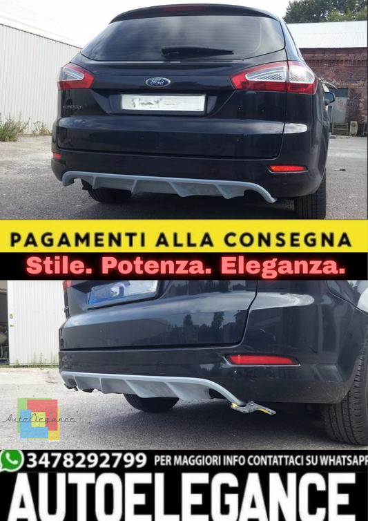 💫Labbro Posteriore / Attacco Diffusore per Ford Mondeo Mk4 Facelift 2010–2014💫