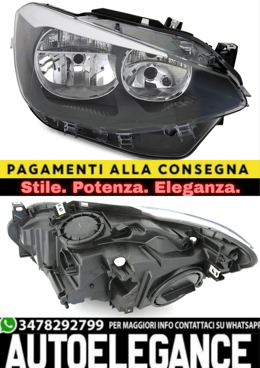 ⭐Faro Sinistro BMW Serie 1 F20/F21 11–15 H7/H7 Alogeno + LWR⭐