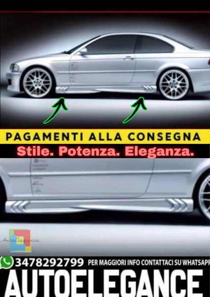 🔥Minigonne Laterali per BMW Serie 3 E46 (1998–2006)🔥