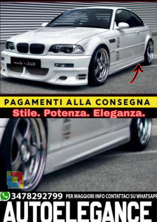 🔥Minigonne Laterali adatto per BMW Serie 3 E46🔥