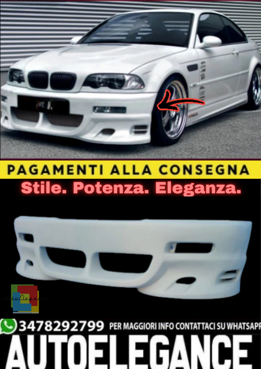 🔥Paraurti Anteriore per BMW Serie 3 E46 (1998–2006)🔥